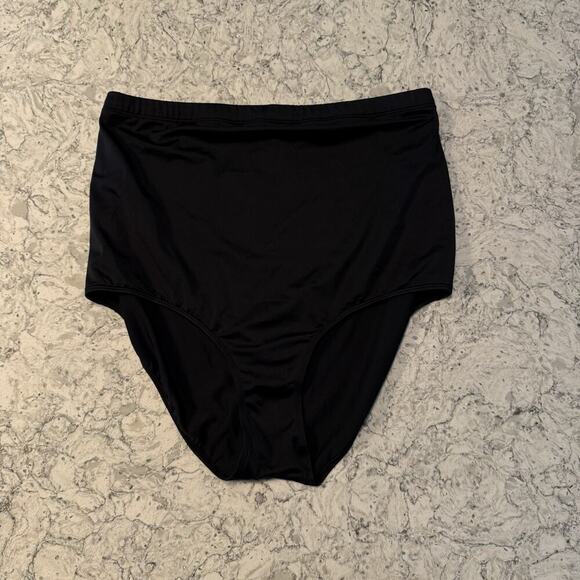 Lands End Swimsuit Womens Plus Size 26W Black Tankini 2 Piece RETRO PINUP - Picture 11 of 15